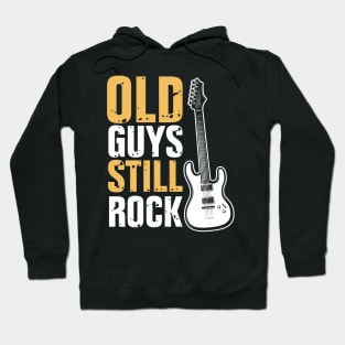 Funny Old Guys Still Rock Electric Guitar Guitarist Humor Hoodie